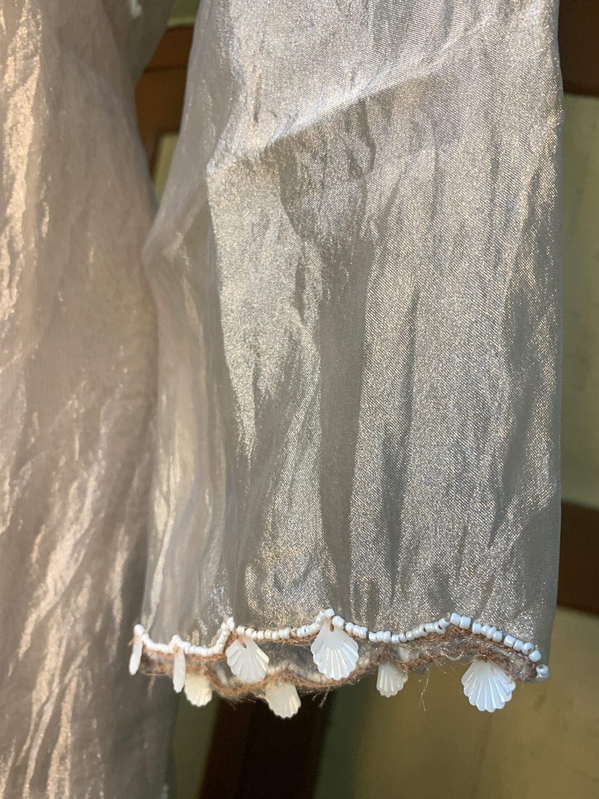 Rose Gold Silk Kurta & Palazzo Set — Hand-Embroidered Elegance